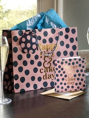 Pink Birthday Slogan Gift Bag and Card Set - Image 1 of 3