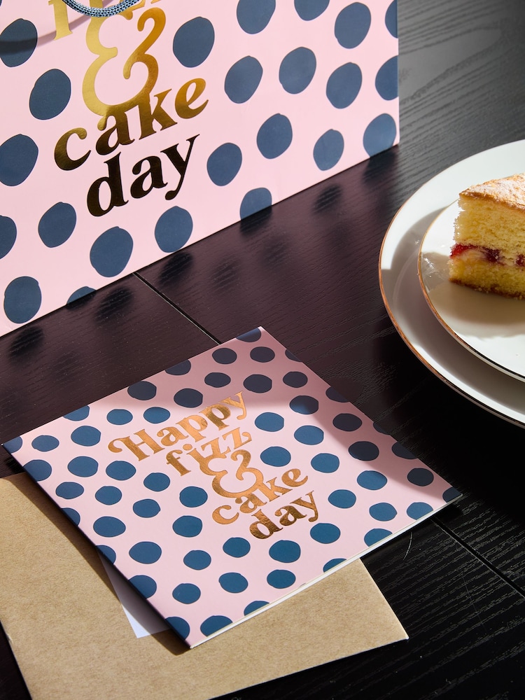 Pink Birthday Slogan Gift Bag and Card Set - Image 2 of 3