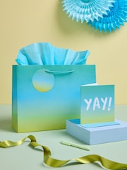 Blue Ombre Gift Bag and Card Set - Image 1 of 3