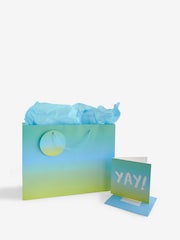 Blue Ombre Gift Bag and Card Set - Image 3 of 3