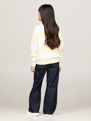 Tommy Hilfiger Yellow Utility Colorblock Crew Neck Sweater - Image 2 of 5