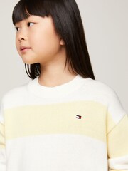 Tommy Hilfiger Yellow Utility Colorblock Crew Neck Sweater - Image 3 of 5