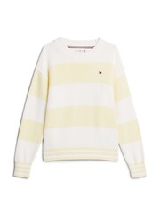 Tommy Hilfiger Yellow Utility Colorblock Crew Neck Sweater - Image 4 of 5