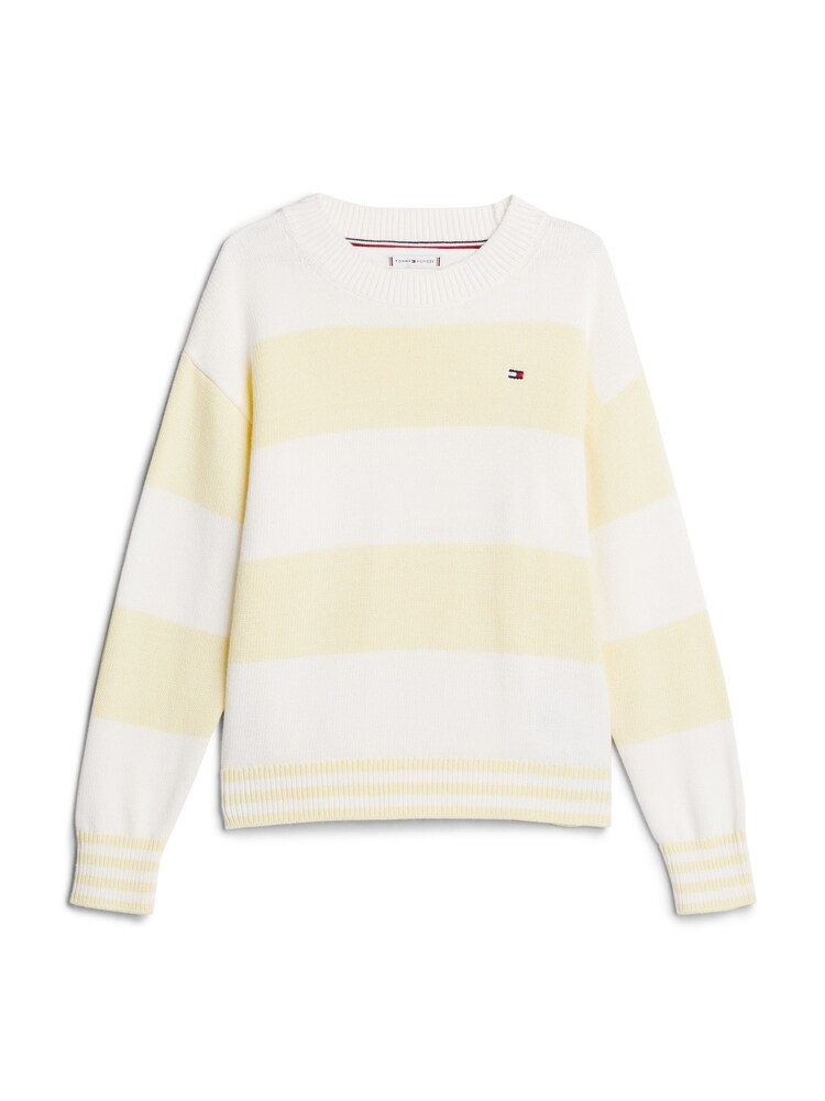 Tommy Hilfiger Yellow Utility Colorblock Crew Neck Sweater - Image 4 of 5