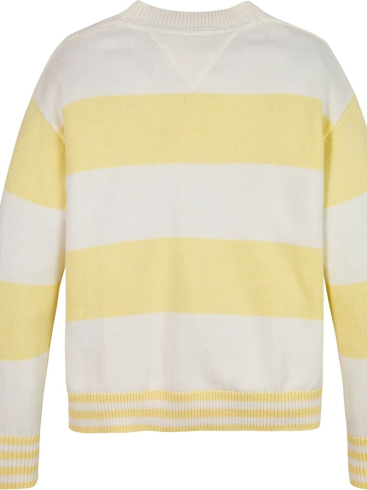 Tommy Hilfiger Yellow Utility Colorblock Crew Neck Sweater - Image 5 of 5