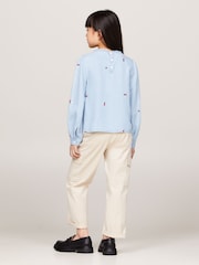 Tommy Hilfiger Flower Print TENCEL™ Long Sleeved Blouse - Bild 2 von 6