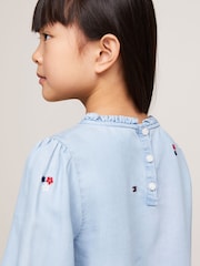 Tommy Hilfiger Flower Print TENCEL™ Long Sleeved Blouse - Bild 4 von 6