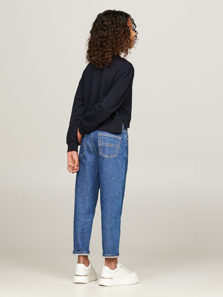 Blau - Tommy Hilfiger NY Embroidered Crew Neck Sweatshirt - Bild 2 von 5
