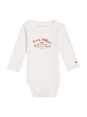 Tommy Hilfiger 3-Piece Flower Pointelle 100% Cotton Bodysuit - Bild 1 von 3