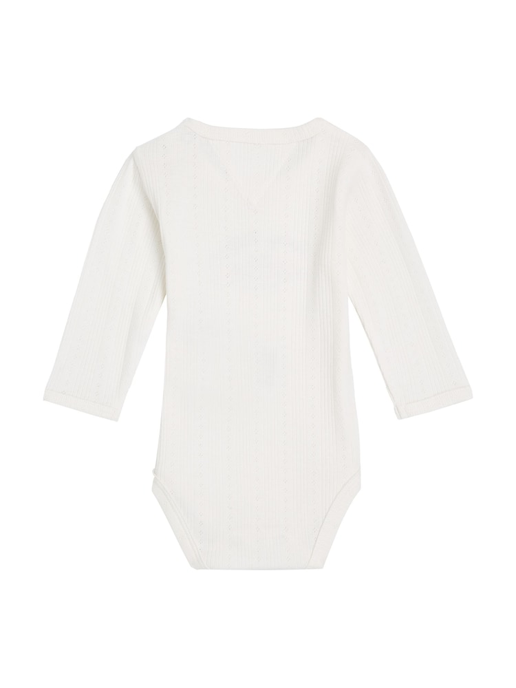 Tommy Hilfiger 3-Piece Flower Pointelle 100% Cotton Bodysuit - Bild 2 von 3