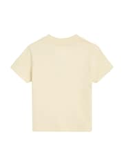 Tommy Hilfiger Yellow Regular Fit Monotype Oval T-Shirt - Image 2 of 3