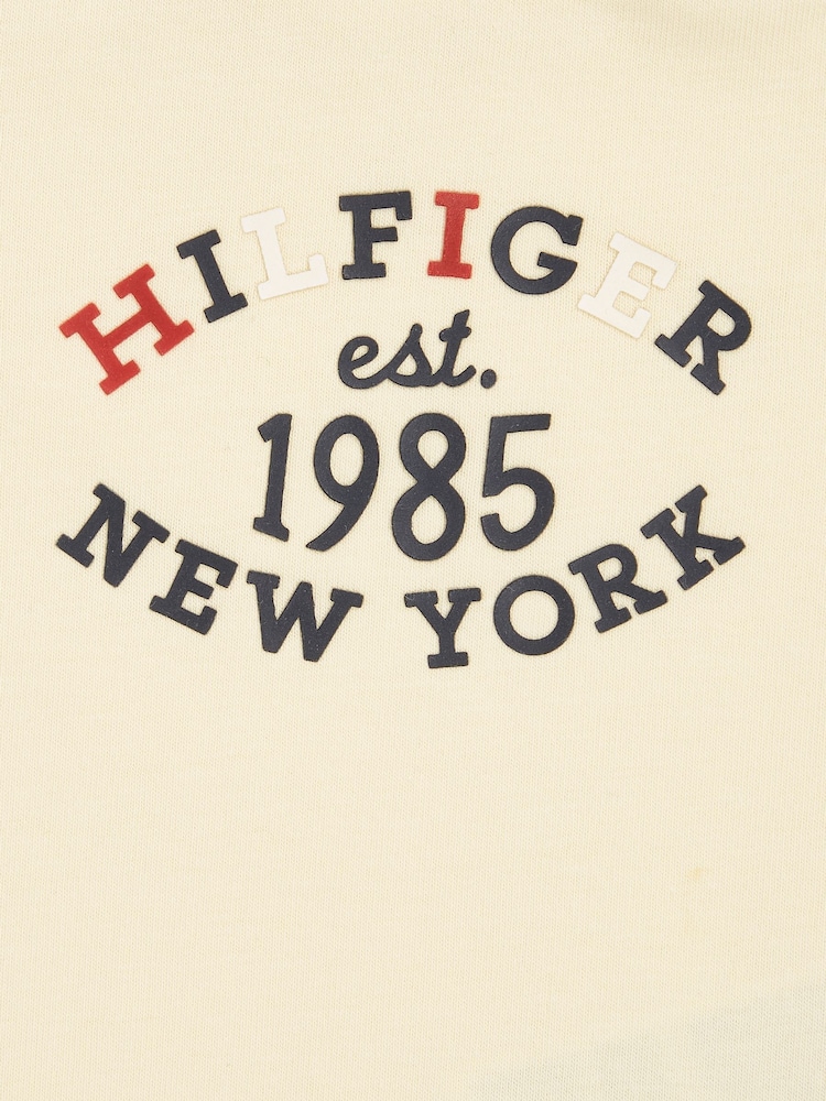 Tommy Hilfiger Yellow Regular Fit Monotype Oval T-Shirt - Image 3 of 3