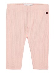 Tommy Hilfiger Flower Pointelle 100% Cotton  Leggings - Image 1 of 3