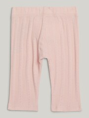Tommy Hilfiger Flower Pointelle 100% Cotton  Leggings - Image 2 of 3