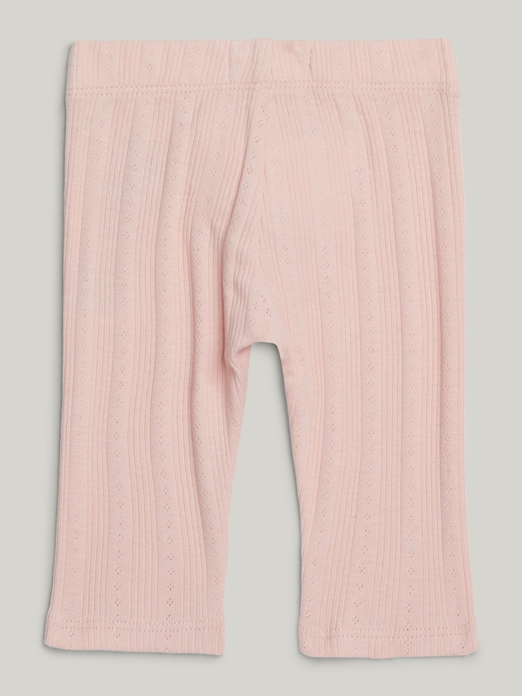 Tommy Hilfiger Flower Pointelle 100% Cotton  Leggings - Image 2 of 3