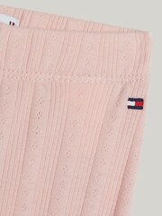 Tommy Hilfiger Flower Pointelle 100% Cotton  Leggings - Image 3 of 3
