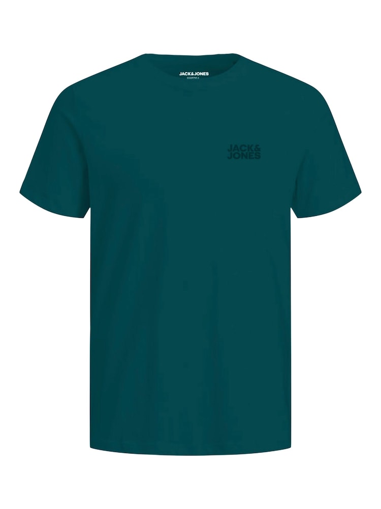 JACK & JONES Green Logo T-Shirt 3 Pack - Image 4 of 4