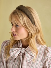Joules Tessie Brown Tweed Headband - Image 1 of 7