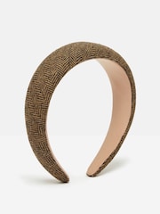 Joules Tessie Brown Tweed Headband - Image 4 of 7