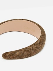 Joules Tessie Brown Tweed Headband - Image 7 of 7
