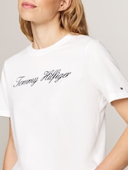 Tommy Hilfiger Natural Script Regular Black T-Shirt - Image 4 of 6