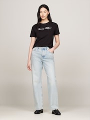Tommy Hilfiger Black Script Regular Black T-Shirt - Image 3 of 6