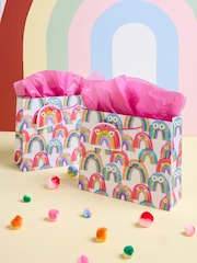 Set of 2 Rainbows Medium Gift Bags - Bild 1 von 4