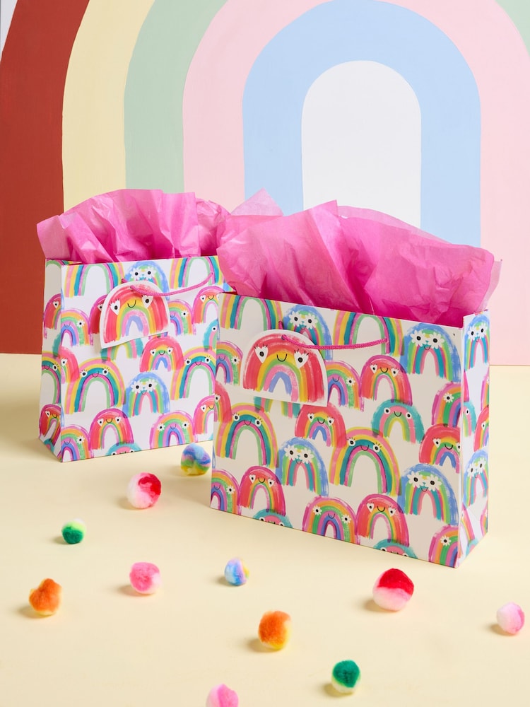Set of 2 Rainbows Medium Gift Bags - Bild 1 von 4