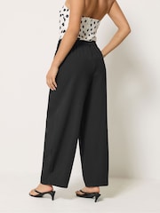 PixieGirl Petite Black Barrel Leg Trousers - Image 3 of 5