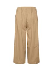 PixieGirl Petite Brown Pleated Waist Balloon Trousers - Image 6 of 6