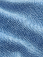 Blue Denim 100% Cotton Long Sleeve Grandad Collar Denim Shirt (3mths-7yrs) - Image 8 of 8
