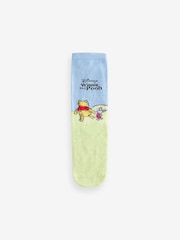 Blue / Green Winnie The Pooh Ankle Socks 4 Pack - Image 4 of 5