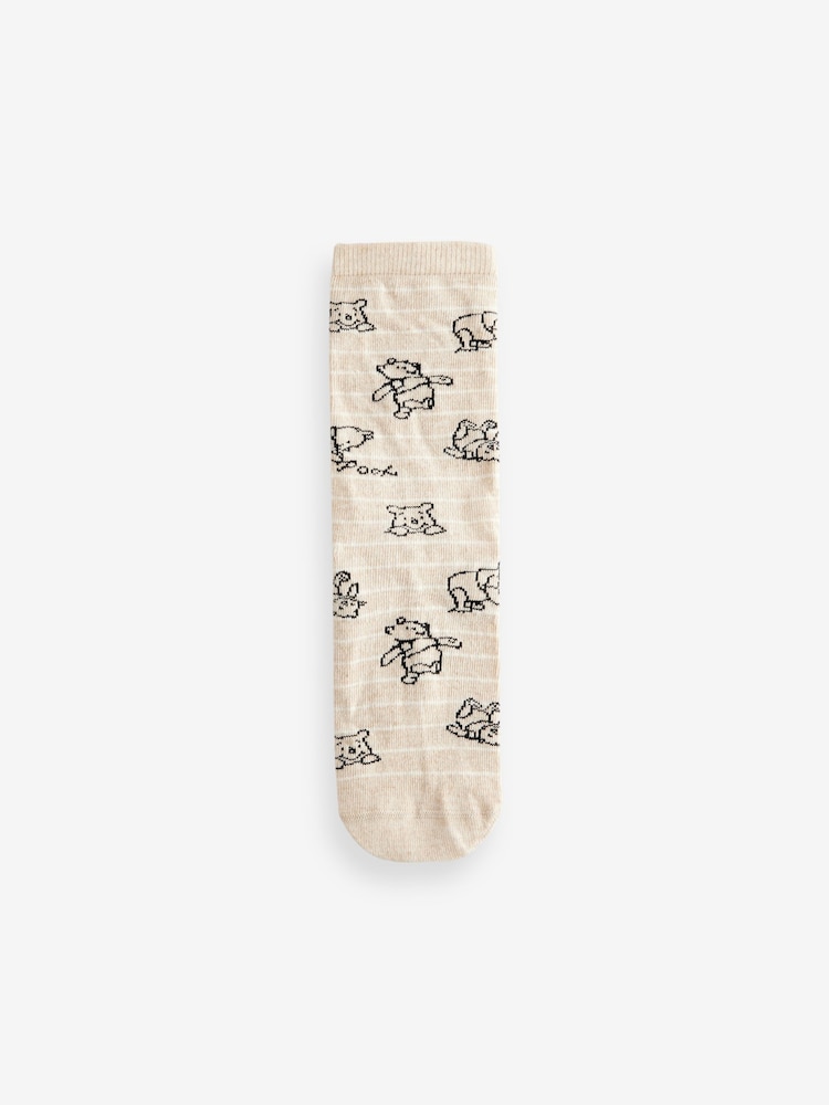 Blue / Green Winnie The Pooh Ankle Socks 4 Pack - Image 5 of 5