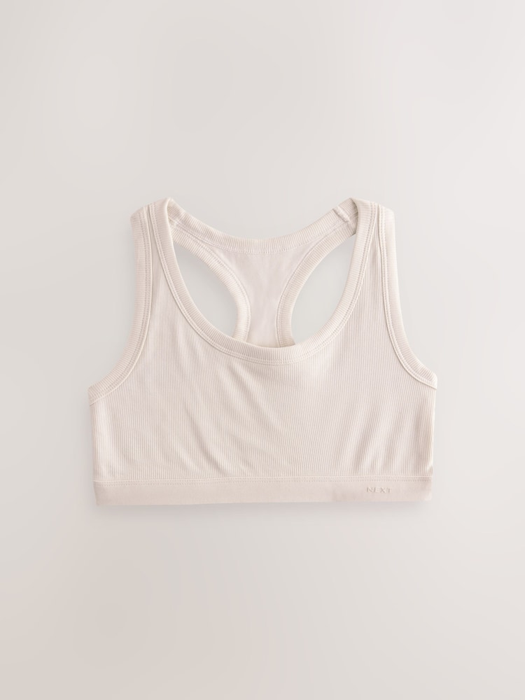 Verde/Gri - Pachet 3 Topuri scurte din bumbac cu nervuri Ultimate Comfort - Image 9 of 12