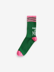 Black/Purple Wicked Movie Ribbed Ankle Socks 3 Pack - Image 6 of 9