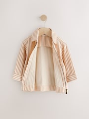 Rust Brown Stripe Zip Through Hoodie (3mths-7yrs) - Image 2 of 5