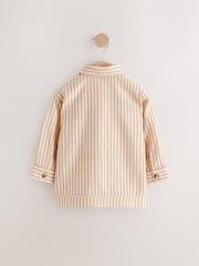 Rust Brown Stripe Zip Through Hoodie (3mths-7yrs) - Image 3 of 5