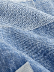 Blue Denim Overshirt Denim Patchwork Shirt (3mths-7yrs) - Image 8 of 8