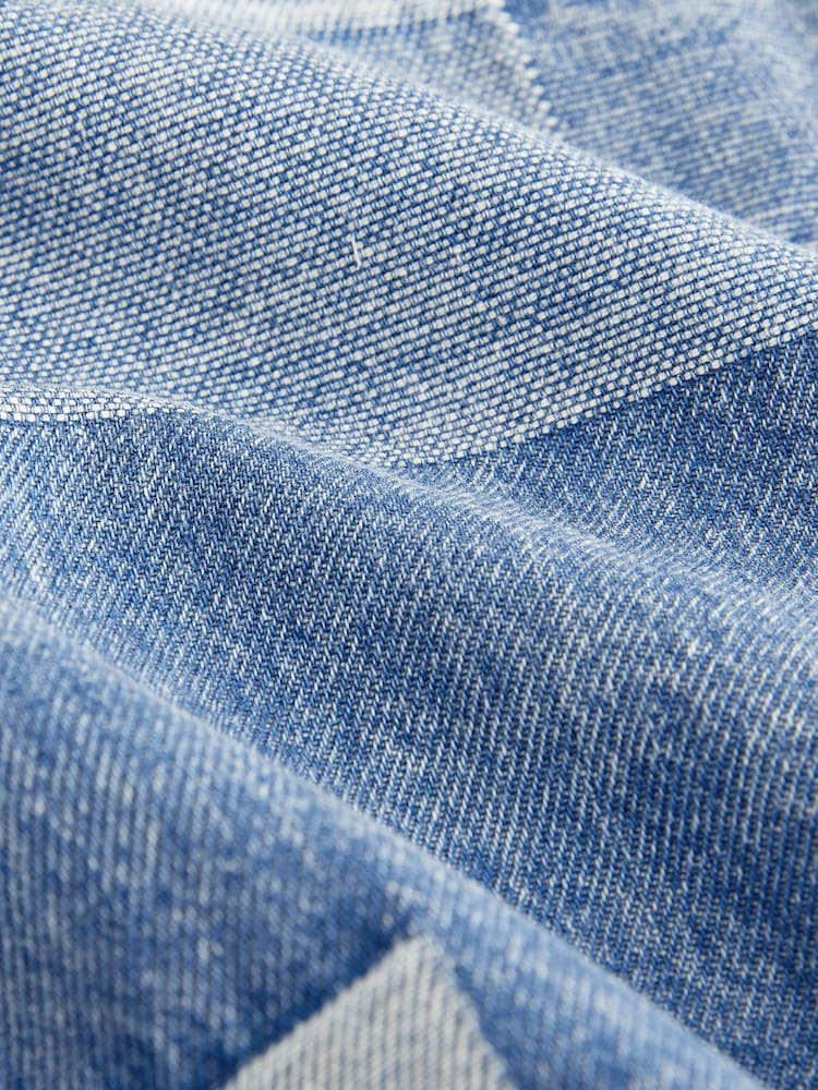 Blue Denim Overshirt Denim Patchwork Shirt (3mths-7yrs) - Image 8 of 8