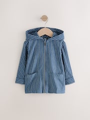 Blue Stripe Zip Through Hoodie (3mths-7yrs) - Image 1 of 10