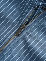 Blue Stripe Zip Through Hoodie (3mths-7yrs) - Image 10 of 10