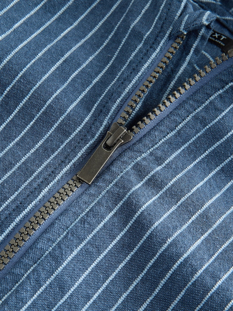 Blue Stripe Zip Through Hoodie (3mths-7yrs) - Image 10 of 10