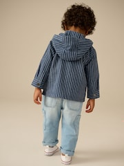 Blue Stripe Zip Through Hoodie (3mths-7yrs) - Image 4 of 10