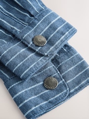 Blue Stripe Zip Through Hoodie (3mths-7yrs) - Image 8 of 10