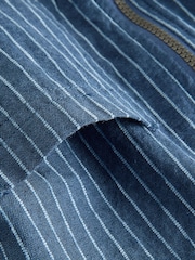 Blue Stripe Zip Through Hoodie (3mths-7yrs) - Image 9 of 10