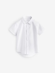 White Plain Short Sleeve Oxford Shirt (3mths-7yrs) - Image 1 of 4