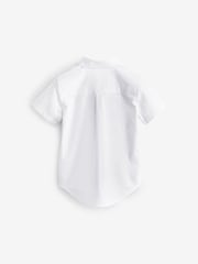 White Plain Short Sleeve Oxford Shirt (3mths-7yrs) - Image 2 of 4