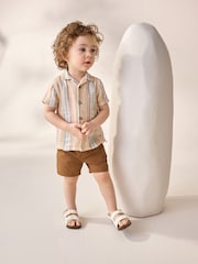 Multi Short Sleeves Textured Stripe Shirt (3mths-7yrs) - Image 2 of 7