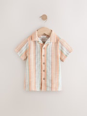 Multi Short Sleeves Textured Stripe Shirt (3mths-7yrs) - Image 4 of 7