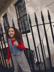 Blue 100% Cotton Denim Waistcoat (3-16yrs) - Image 7 of 11